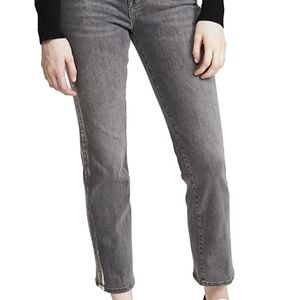 Frame denim Le High Straight Foil Tux Jeans